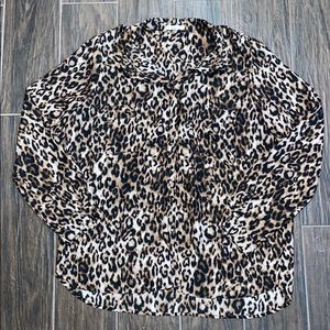 Pleione leopard print light blouse